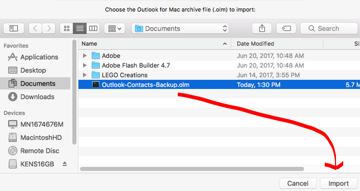 download my outlook contacts for mac